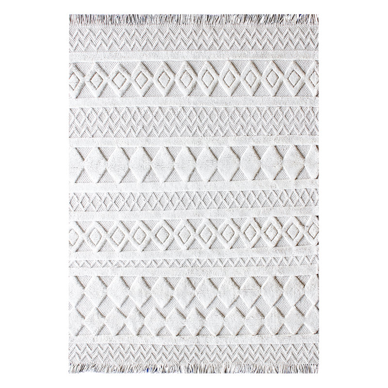 Moroccan Wool Geometric Indoor Rug, Rectangle 10' X 14'
