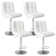 Charies Swivel Upholstered Adjustable Height Counter Stool with Metal Frame