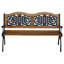 Banc d'extérieur, banc de jardin 50 po, causeuse de banc de parc