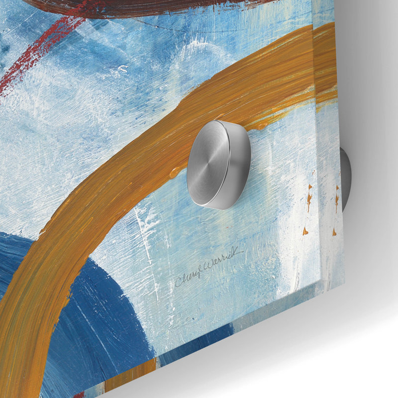 Art mural en verre épique «Dwell 2» par Cheryl Warrick, 24 po x 24 po