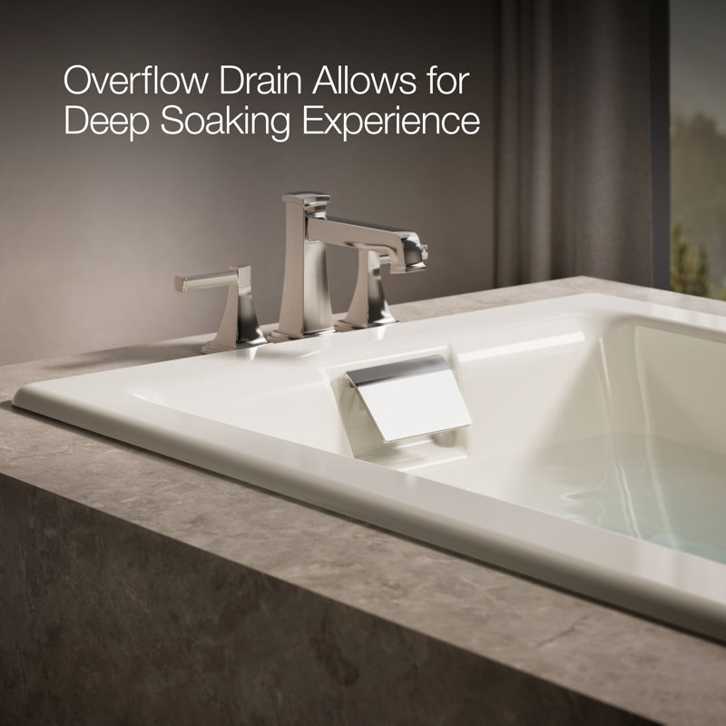 Tea-for-Two® 72" x 36" Soaking Bathtub, Biscuit