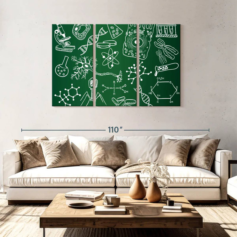 Keiri Chalkboard Science Doodle, 48" H x 74" W