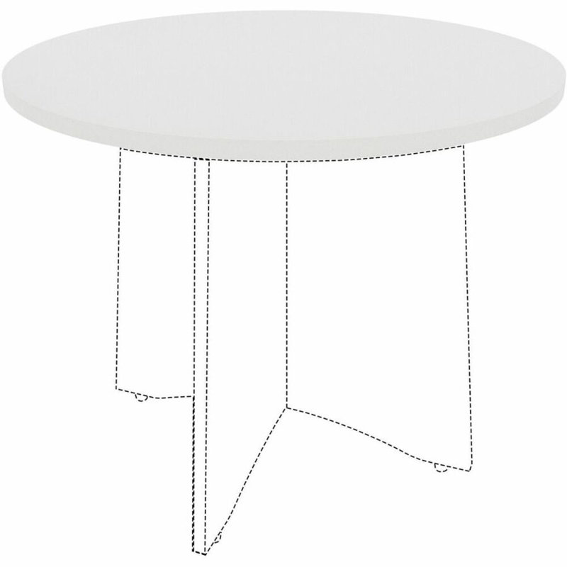 Plateau de table d'hôtellerie / conférence / hall d'entrée, Blanc, H 1 po x l 36 po x P 36 po