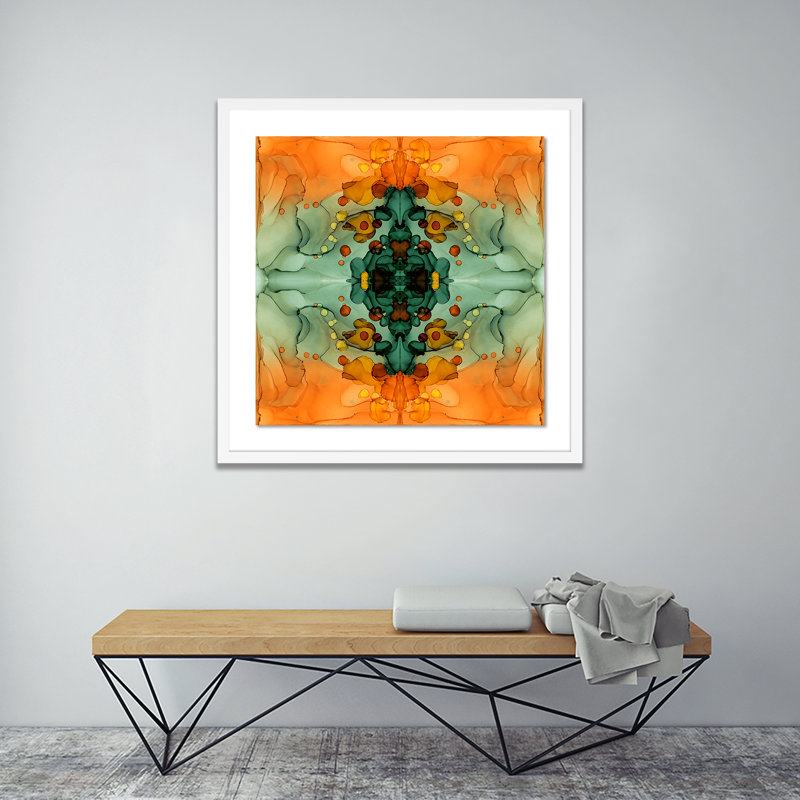 Kaleidoscope 5 Print by Julie Pelaez, 40" H x 40" W x 2.5" D, White