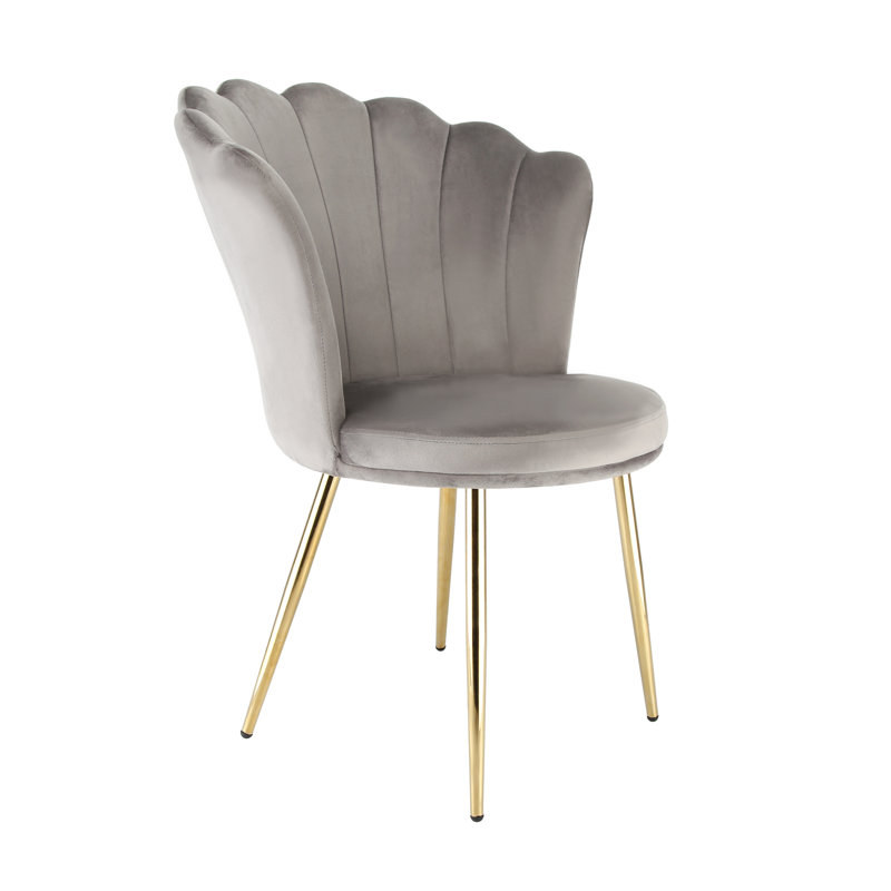 Daisy 68Cm Wide Velvet Armchair, Grey