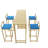 Bar Table And Chair 5 Piece Set, Frame, Multi-Layer Tabletop, Chair Cushion And Backrest Made Of Sponge, Table With Storage Function-832969982