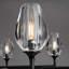 Lustre Lutina avec abat-jours cylindriques en verre pour le salon, la salle à manger-339048409