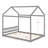 Wooden House Bed With Headboard-801188085