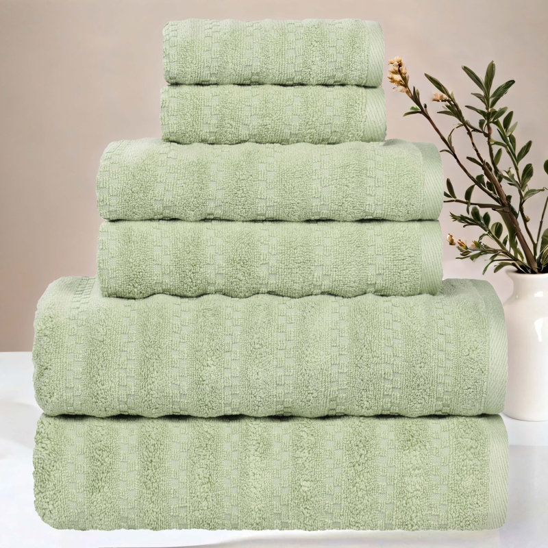 Ensemble de serviettes 6 pièces Zuma, Vert