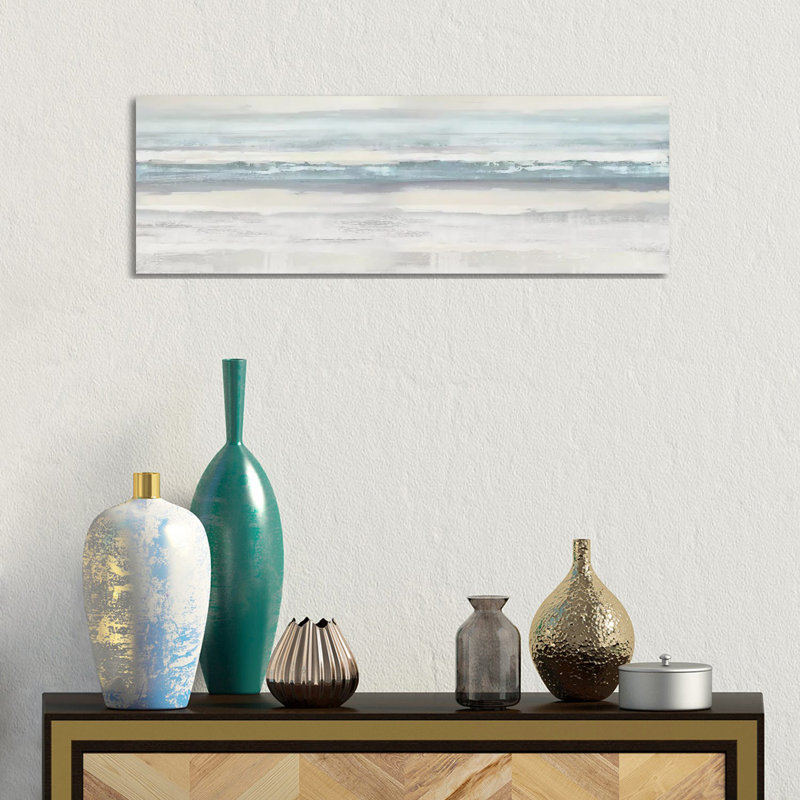 Boundless Aqu by Jake Messina - Wrapped Canvas Panoramic Painting, 30.48 cm H x 91.44 cm W