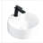 Versatile White Ceramic Round Wash Basin For Bathroom - Contemporary Look Sink With Longevity