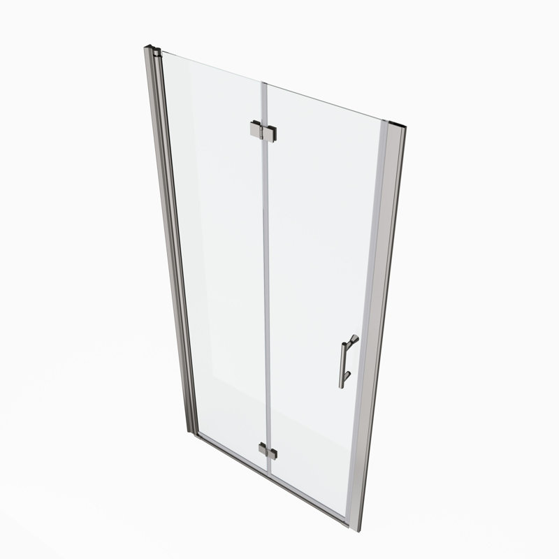 30"x72"Universal Pivot Shower Door, Chrome