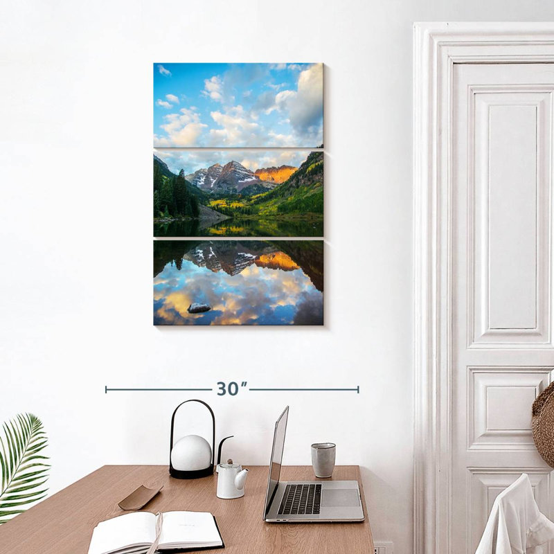 Alvord Maroon Bells Lake Sunrise, H 32 po x l 20 po