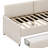 Tallis  L-Shaped Corduroy Daybed,Upholstered Bed Frame With 2 Storage Drawers-885865603