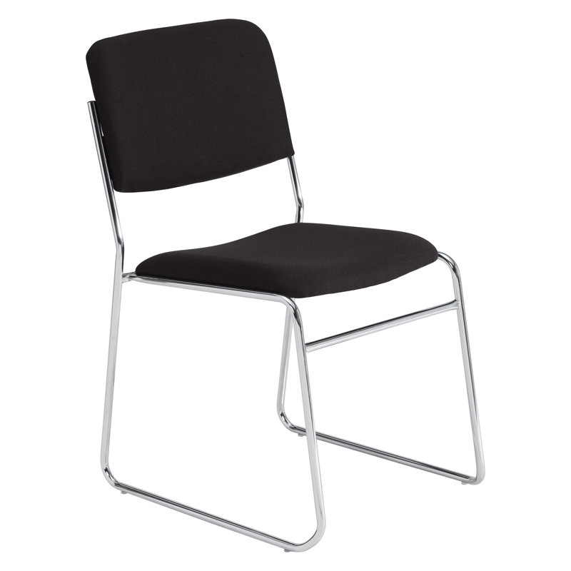 Chaise empilable avec coussin 8600 Series Signature, Noir ébène