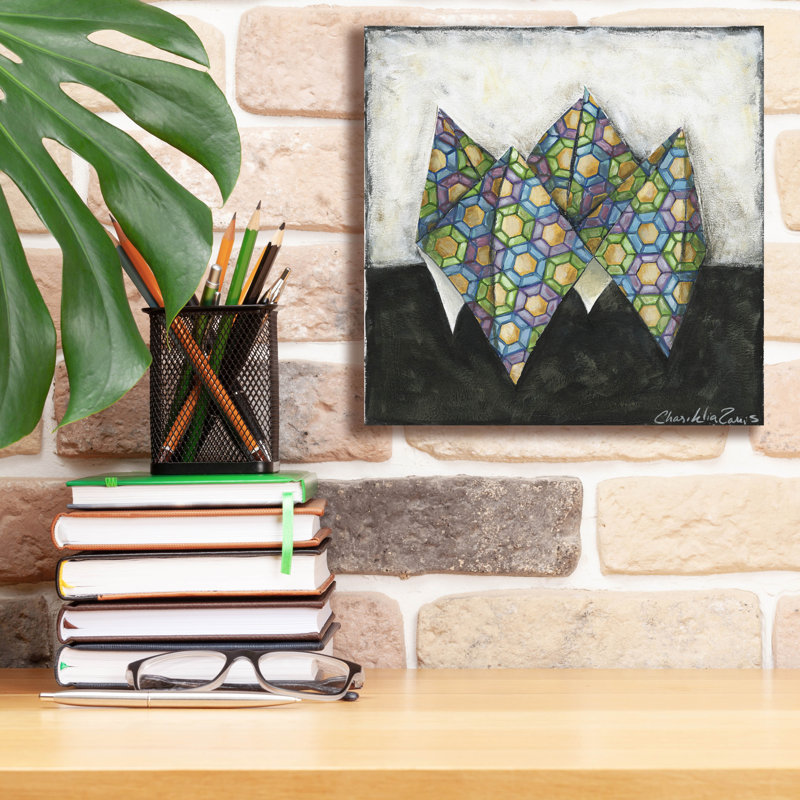  «Fortune Teller» par Chariklia Zarris, art mural sur toile, 12 po x 12 po