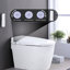 Toilette intelligente à siège chauffant, descente silencieuse silencieuse, chasse à distance. Céramique blanche, toilette de 18,5 po de hauteur avec nuit, chasse d'eau, duvet. 27,57 po de profondeur, 89,79 lb de poids, contrôlé