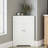White Corner Cabinet With 2 Doors And Adjustable Shelf - Freestanding For Bathroom, Kitchen, Living Room Sleek Storage In Inviting Organization Concept
