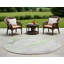 Tapis extérieur rond rond 8 po