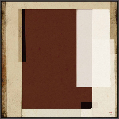 City Scape Brown Print by Marco Marella