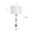 Lampe de table en verre empilé Clearhaven