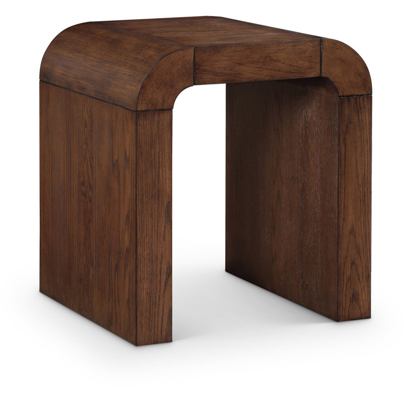 Toulon Oak Veneer End Table, Brown