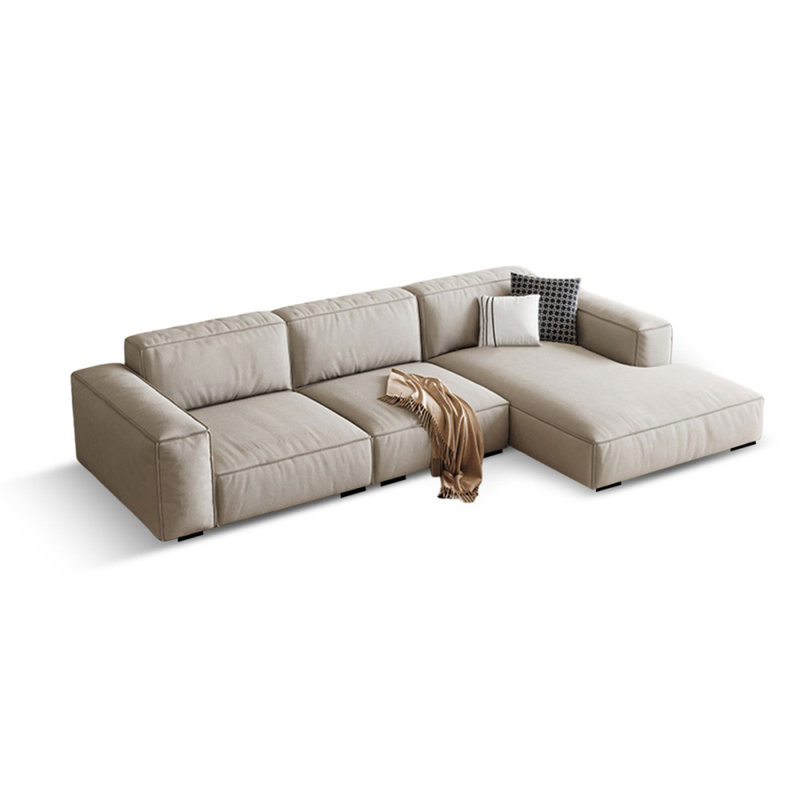 Canapé modulaire 3 pièces rembourré, Orienté à droite