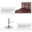 Sanya Swivel Upholstered Faux Leather Adjustable Height Counter Stool-205204793