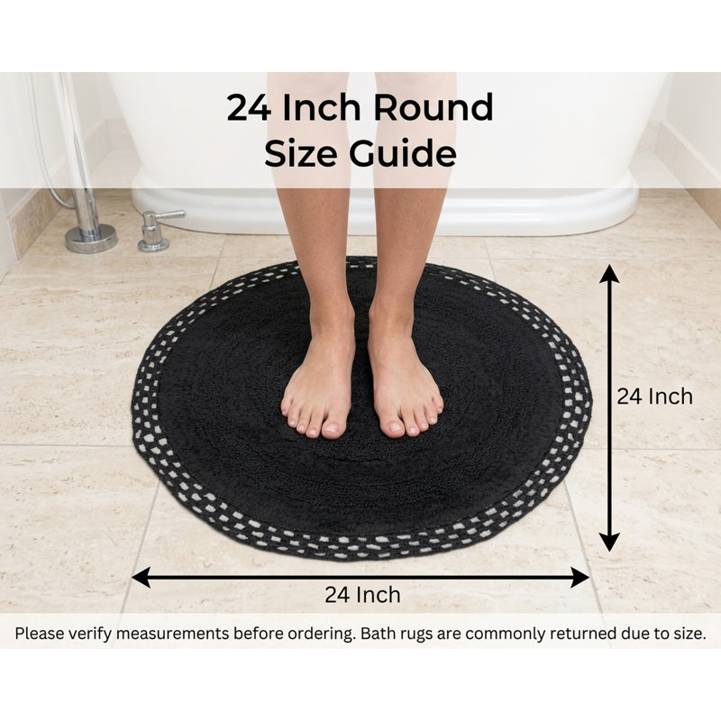Tapis pour salle de bain Adiraica, Noir