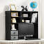 Rangement de bureau noir à 3 niveaux pour bureau et maison-1611156394