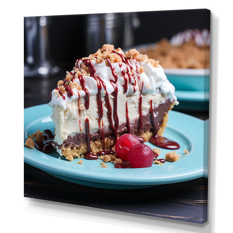 Chocolat Dessertschaos - Desserts, art mural, H 30 po x l 30 po x P 1,5 po