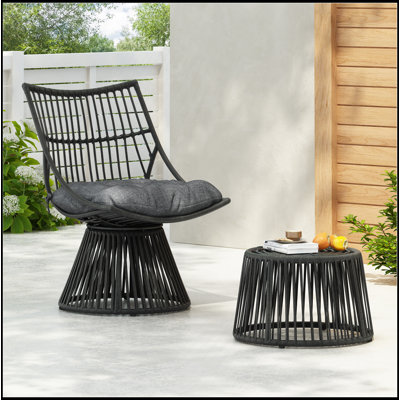 CHAIR & SIDE TABLE