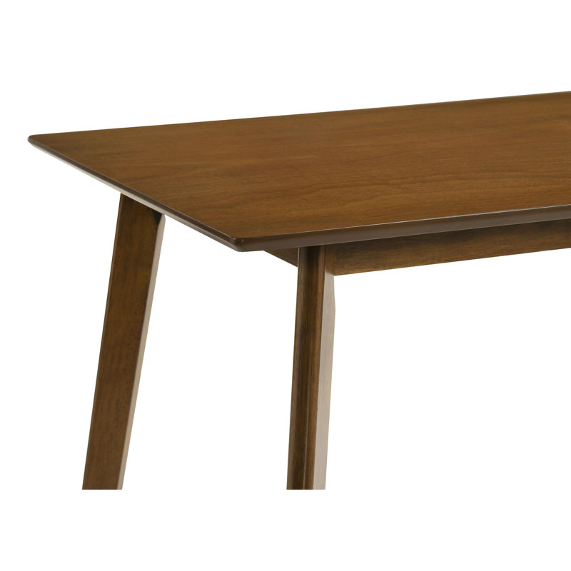 Robbie Walnut and Gray Mid Century Modern 5-Piece Counter Height Dining Set