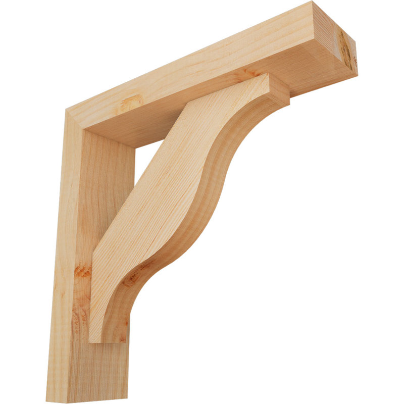 Support Funston Block avec support décalé, 14 po x 14 po, Sapin Douglas de l 3 1/2 (lisse)