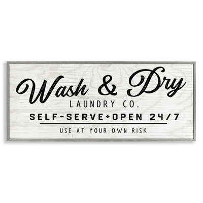 Self Service Laundry Framed Giclee Art by Valerie Weiners
