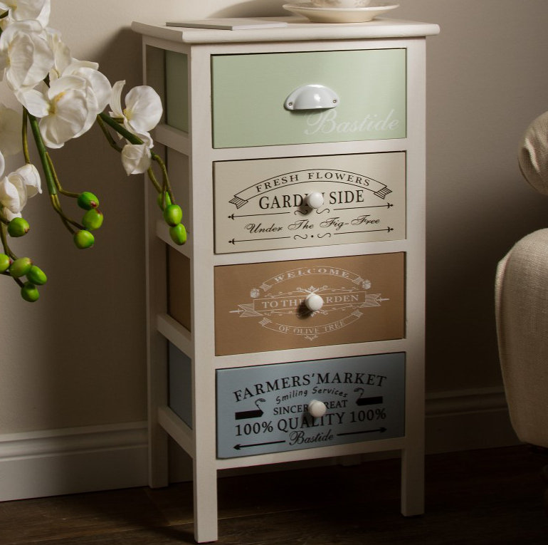Milian Solid Wood 38cm W 4 - Drawer Chest of Drawers