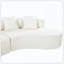 Coussin moelleux courbé moderne avec 4 coussins-121087616