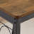 Bar Table Set With Wine Bottle Storage Rack. Rustic Brown
