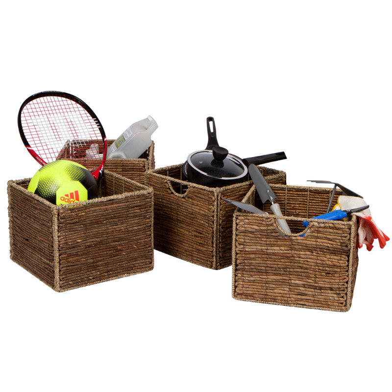 Foldable Wicker Basket Set of 4