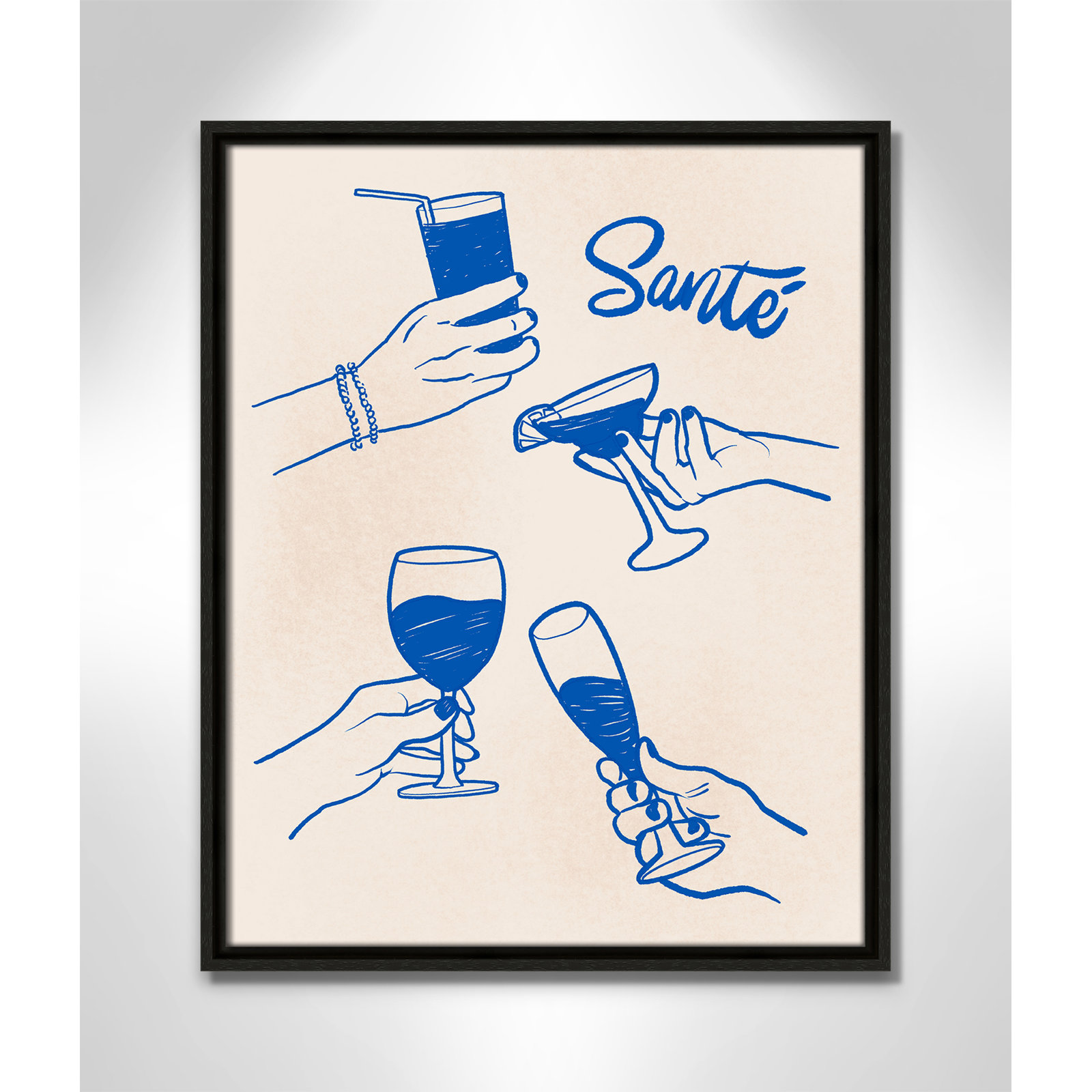 Sante Print by Kimberly Allen, 17.5'' W x 21.5'' H, Espresso Floater