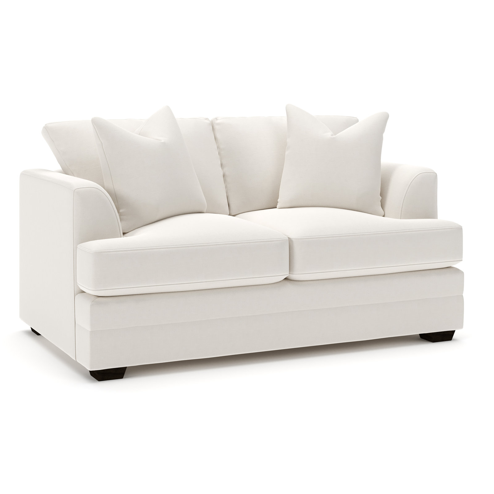 Edan 66'' Sofa, Lena Off White Performance Linen Blend