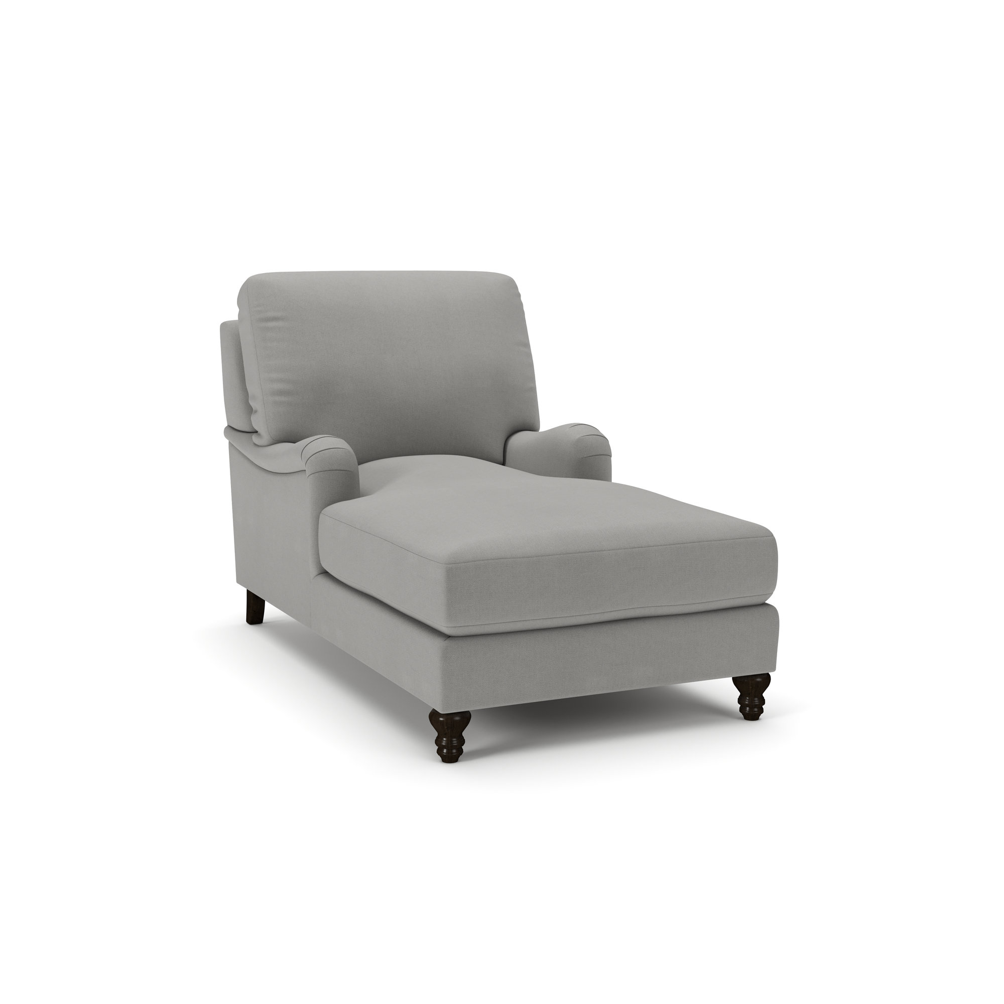 Walters Chaise, Bayou Light Gray Canvas