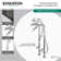 Kingston Brass Kingston Three-Handle 2-Hole Freestanding Tub Faucet with Supply Line and Stop Valve