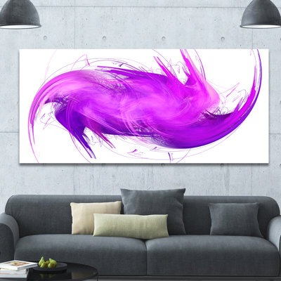 « abstract mauve fractal pattern », impression sur toile