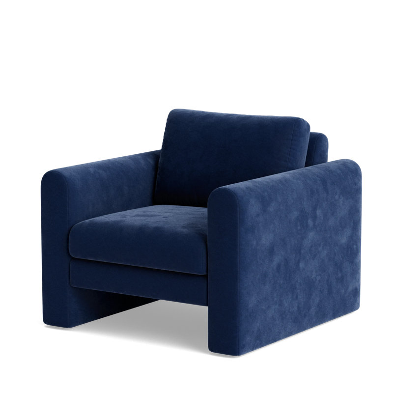 Knox Accent Chair, Performance Weave - Navy
