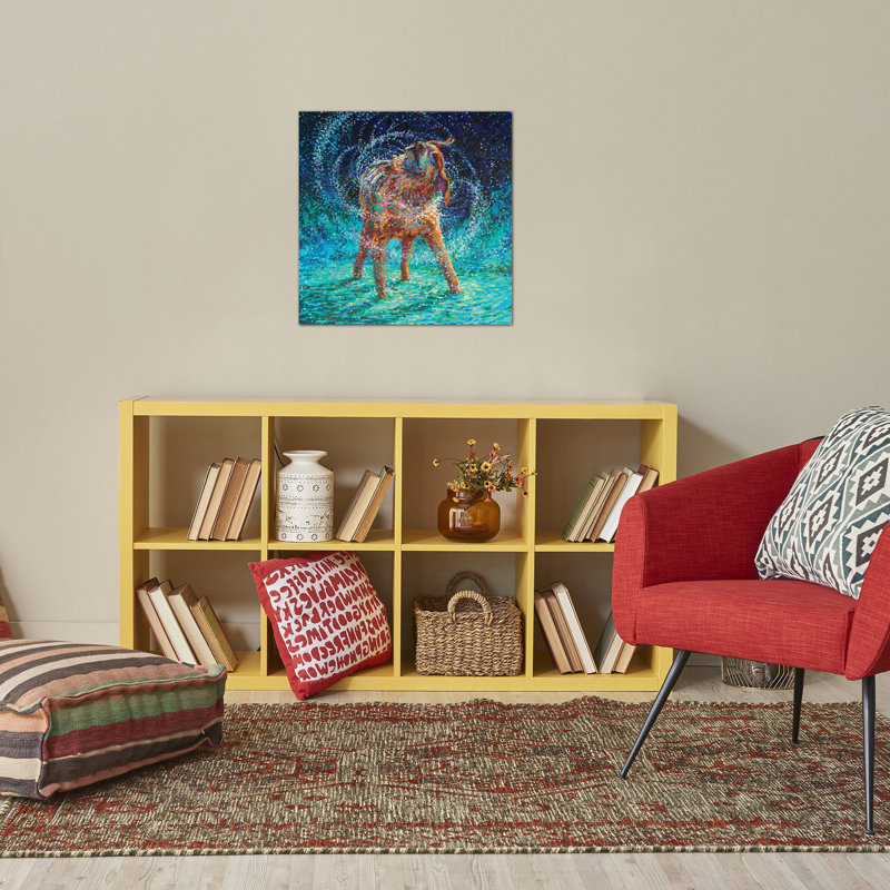 " Old Rem " by Iris Scott, 26" H x 26" W x 1.5" D, No Mat, Wrapped Canvas