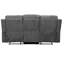 Chenille grise avec fonction inclinable et table rabattable pratique 3