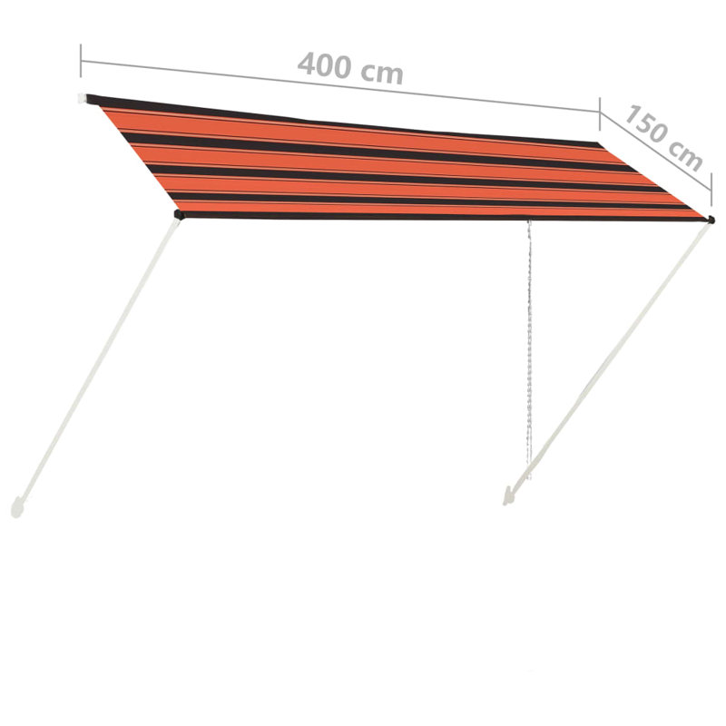 Shavarsh 4m W x 1.5m D Retractable Patio Awning