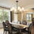 Velora 6-light Metal Chandelier With White Linen Shades-641858608