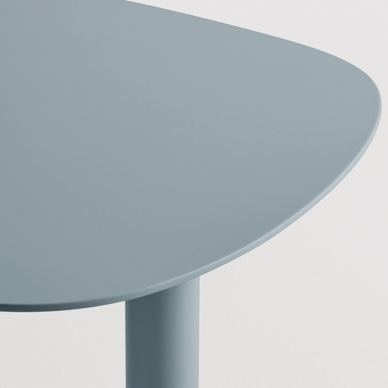 Swole Single End Table, White, 25" H x 20" W x 15" D